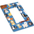 thumbnail image 3 of NICKSUN Cute Animal Dogs Puppy Wall Plate, 1 Gang Rocker Outlet Cover Decorative Switch Plate for Office Home Decor, 4.5 x 2.76 Inch, 3 of 7