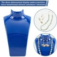 thumbnail image 5 of Mannequin Jewelry Display Stand 5.3×25×8.6" Plastic Necklace Display Stands Pendant Necklace Jewelry Display Holder for Necklace Bracelets Earrings Jewelry Exhibition Midnight Blue, 5 of 6