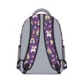 thumbnail image 3 of Princess and Unicorn Purple Pattern Backpack for School, Cute School Bag with Adjustable Shoulder Straps and Padded Back, 15.3"x11"x6.7", 3 of 5