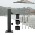thumbnail image 6 of CarpNettore Patio Umbrella Base Iron Heavy Duty Parasol Holder Umbrella Tube Mount Flag Pole, 6 of 9