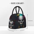 thumbnail image 2 of Fotbe Modern Abstract Colorful Skull C Pattern Lunch Bag, Insulated Lunch Box, Small Leakproof Cooler Food Lunch Containers Reusable High Capacity Lunch Tote Bags for Work, Travel, Outdoor, 2 of 6