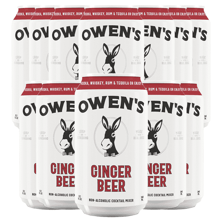 Owen’s Craft Mixers Ginger Beer HandA with Premium Ingredients Vegan & Gluten-Free Soda Mocktail and Cocktail Mixer