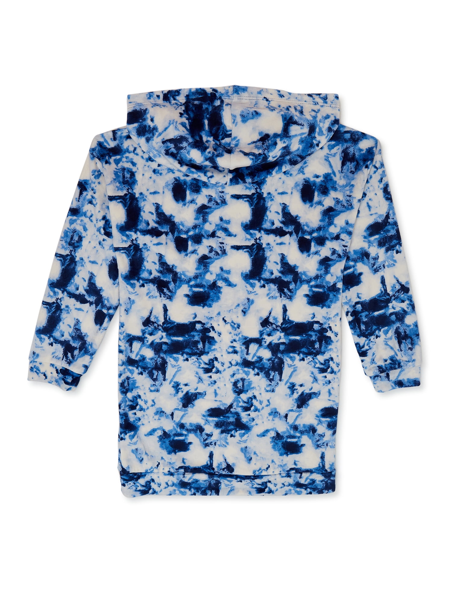 Belle du Jour Girls Plush Sweatshirt Dress with Sequin Pocket, Sizes 7-16