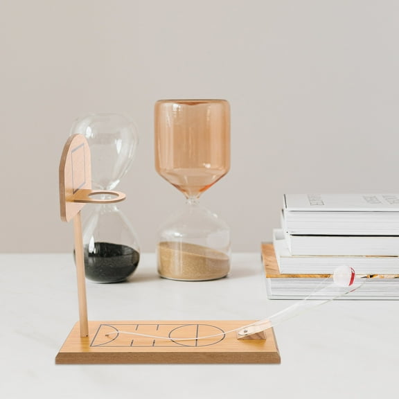 GAXIRE Mini Desk Basketball Hoop Game for Finger Strength and Hand Coordination Improvement, 1 Piece