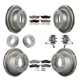 thumbnail image 1 of Transit Auto Front Rear Wheel Hub Bearings Assembly Coated Disc Brake Rotors and Ceramic Pads Shoes Kit (10Pc) for Car Dodge Ram 1500 2500 - Left Right Side (Driver Passenger) KBB-132145, 1 of 2