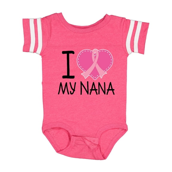 Inktastic Breast Cancer Nana Boys or Girls Baby Bodysuit