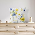 thumbnail image 4 of Farmhouse Colorful Floral Butterfly Pillow Covers Set of 4,Rustic White Daisy Throw Pillow Covers Flower Plant Decorative Pillow Covers for Couch Sofa Bed Home Decor Pillowcase,18x18 Inches., 4 of 7