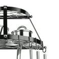 thumbnail image 2 of Range Kleen CW6002 Black Enameled Double Shelf Wall Mounted Pot Rack, 2 of 6