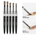 thumbnail image 5 of dianhelloya Nail Art Brush Metal Handle Soft Faux Mink Bristles Multifunctional UV Gel Carving Pen Professional Manicure Tool Nail Acrylic Liquid Powder Painting Pen, 5 of 8