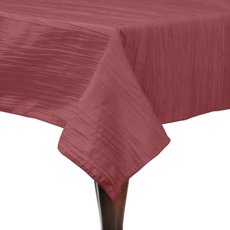 

Ultimate Textile (3 Pack) Crinkle Taffeta - Delano 60 x 60-Inch Square Tablecloth - for Party Wedding Home Dining Hotel and Catering use Watermelon Pink