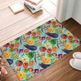 thumbnail image 4 of Yiaed Vegetable (2) Print Flannel Doormat Mat Outdoor Indoor Door Mats, Non Slip Durable Entrance Rugs for Outside Entry, Porch, Resist Dirt, 16"x24", 4 of 7