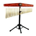 thumbnail image 2 of Campana de viento de barra, ayuda didáctica, soporte ajustable, instrumento de percusión educativo de una fila para profesionales y niños., 2 of 7