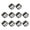 A, variant on Alloy Strap Buckle Adjuster for School Backpacks Hiking Bags and Daily Use Accessories