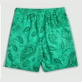 thumbnail image 5 of Beach Shorts for Men 2026 Summer Casual Loose Fit Elastic Waist Straight Leg Floral Printed Cool Shorts with Pockets, 5 of 6