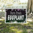 thumbnail image 5 of Farm Fresh Eggplant Yard Sign 12 Inch x 16 Inch Single Sided Weatherproof Heavy-Duty Plastic with Stake | Nutritious Vegetables, Local Farms, Seasonal Offers | Made in USA, 5 of 7