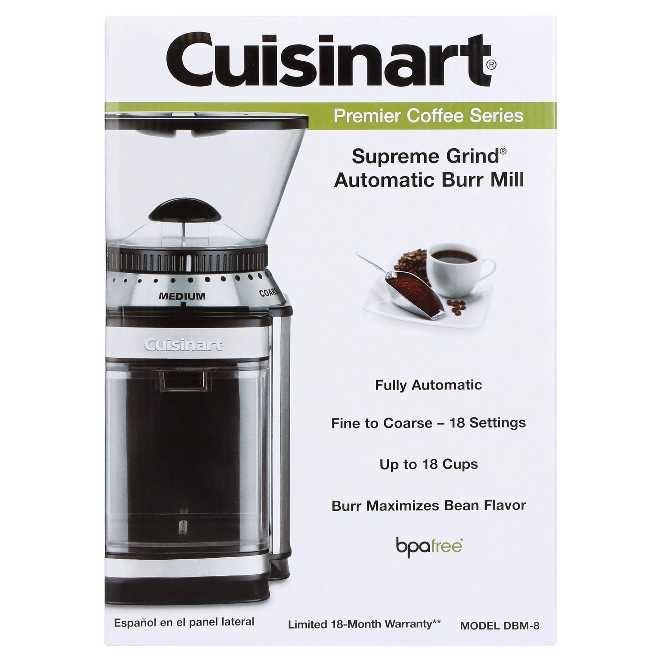 Cuisinart Supreme Grind™ 18 Cup Stainless Steel Burr Coffee