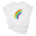 thumbnail image 2 of 2 Pcs Pride Shirts for Women Rainbow Graphic Tees Shirts Ally Equality Tops Letter Print T-Shirts Crew Neck Tees Short Sleeve Top Light Breathable Tunic Blouses Going Out Beach Holiday Tees Clothes, 2 of 3
