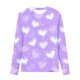 thumbnail image 3 of Blusas y camisas de manga larga con cuello redondo Camisas con estampados de manga larga Cuello redondo lindo Blusas casuales elegantes Ropa Camisas de cuello redondo Niña Top de poliéster, 3 of 4