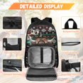 thumbnail image 3 of KUIFORTI Sunflower Cow Bookbag and Lunch Box, 4 Piece Kids Backpack Set for Girls Elementary Middle School,School Bag with Pencil Pouch Water Bottle Sleeve Back to School Essentials Gifts, 3 of 7