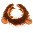 thumbnail image 2 of Diadema de león para niños, linda diadema con orejas de león, tocado infantil con orejas de animal de peluche para disfraz de animal de la selva, Halloween, fiesta del zoológico, cosplay, 2 of 8