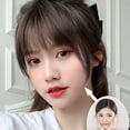 thumbnail image 2 of Fake Invisible Synthetic Bangs Front Fringes Clip In Hair Pieces Air Bangs Fiber Good Hair Styling Accessories Hairpieces, 2 of 10