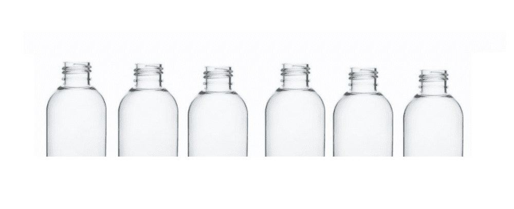 Plastic Empty Bottles - 8 oz. Travel Containers Clear PET Plastic Bullet Round Bottles with Flip Cap (50 Pack) Ex. Shampoo, lotion, soap, etc..