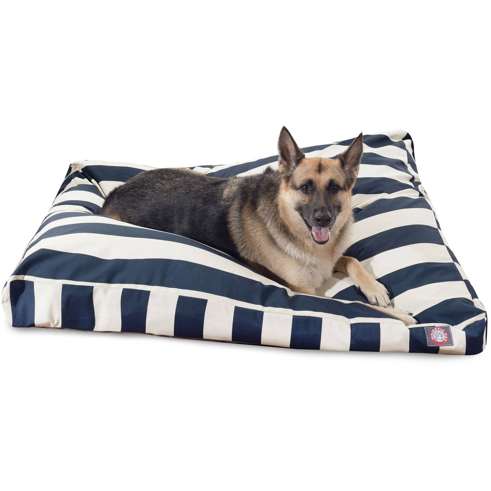 Majestic Pet Products Vertical Stripe Rectangle Outdoor Indoor Pet Bed