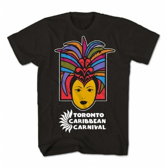 GDC-GameDevCo Ltd. TCC-95067L Toronto Caribbean Carnival Adult T-Shirt, Black, Caribbean Queen L