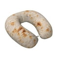 thumbnail image 2 of Gaeub Tortilla Print Memory Foam Travel Pillow,U-Shaped Neck Pillow,Head Neck Support Airplane Pillow,Flight Pillow for Traveling,Car,Home,Office,Washable Cover, 2 of 8