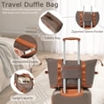 thumbnail image 4 of UBesGoo 20" Carry on Luggage, ABS Hardside Luggage Suitcase Spinner Wheels with 13"Travel Bag and TSA Lock, Brown, 4 of 9