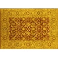thumbnail image 1 of Ahgly Company Machine Washable Indoor Rectangle Oriental Yellow Industrial Area Rugs, 6' x 9', 1 of 4