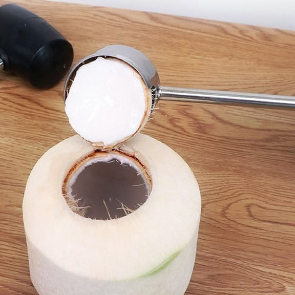 LABSERRON Manual Coconut Opener Tool 1Pack Stainless Steel 11.0*2.6in for Home Use