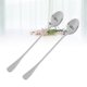 thumbnail image 5 of cucharas soperas de acero inoxidable MR & MRS con mango largo, para servir comida, utensilios de cocina, vajilla para bodas y hogar (1 MR + 1 MRS), 5 of 5