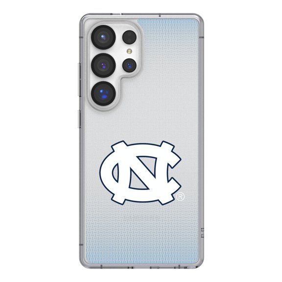 North Carolina Tar Heels Linen Logo Galaxy Clear Case
