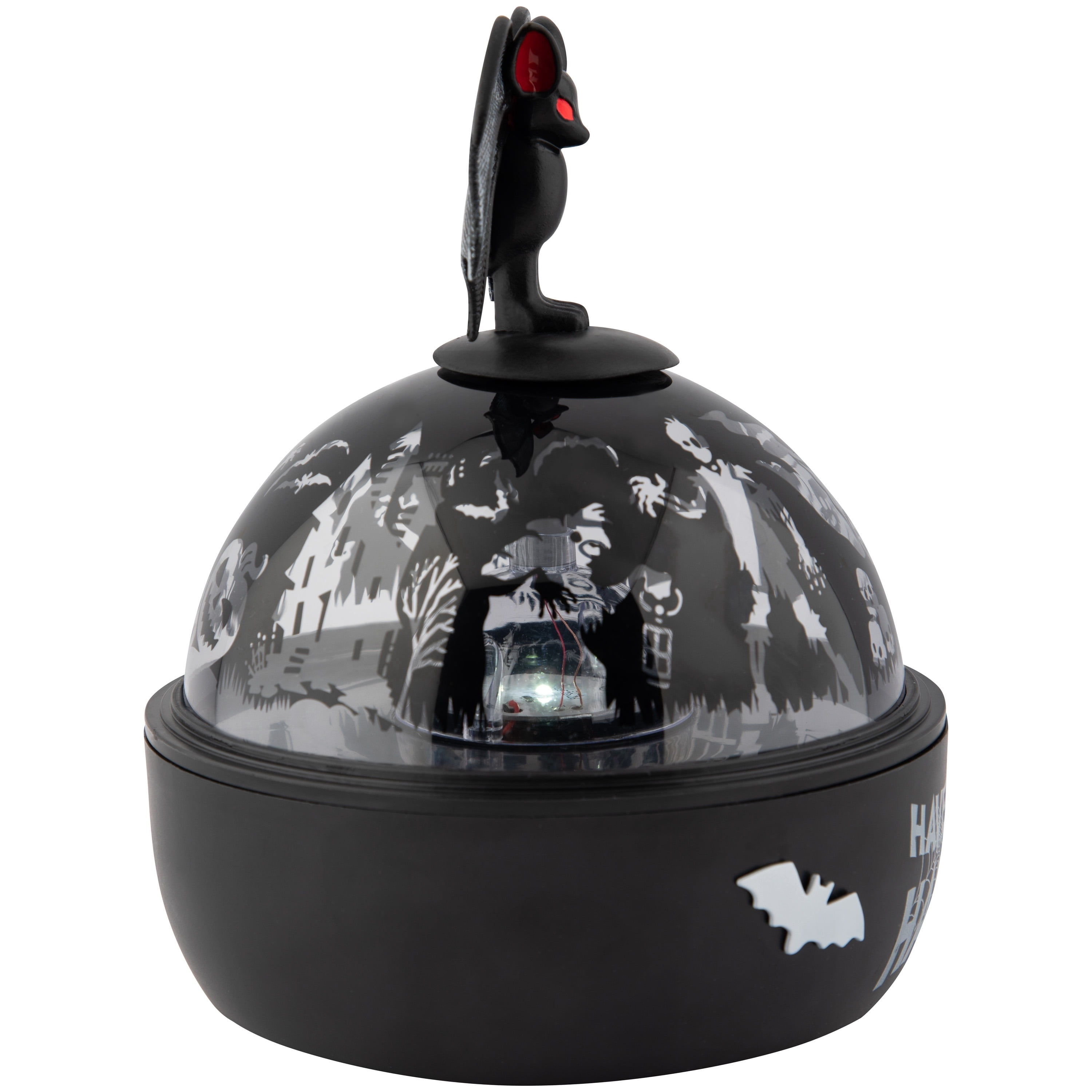 Halloween Light Show Illuminations Shadow Lights with Topper Haunted Bat Projection Light (Red/White)