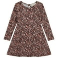 thumbnail image 3 of BTween Girls Long Sleeve Dresses, 3 Pack Soft Cotton Casual Dresses for Kids Rose, Size 14 16, 3 of 5