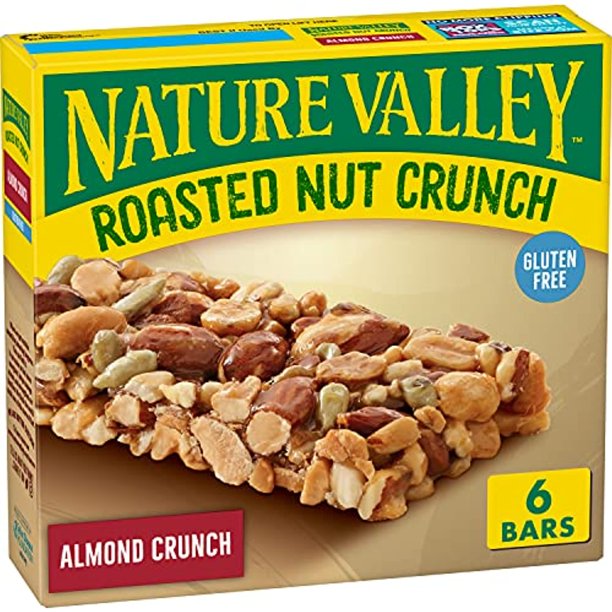 Nature Valley Almond Crunch Roasted Nut Brittle Bars,1.24 Ounce, 6