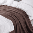 thumbnail image 3 of Bourina Rhombus Brown Throw Blanket for Couch, Suitable for Adult, Soft and Lightweight, 50"⨉60", 3 of 6