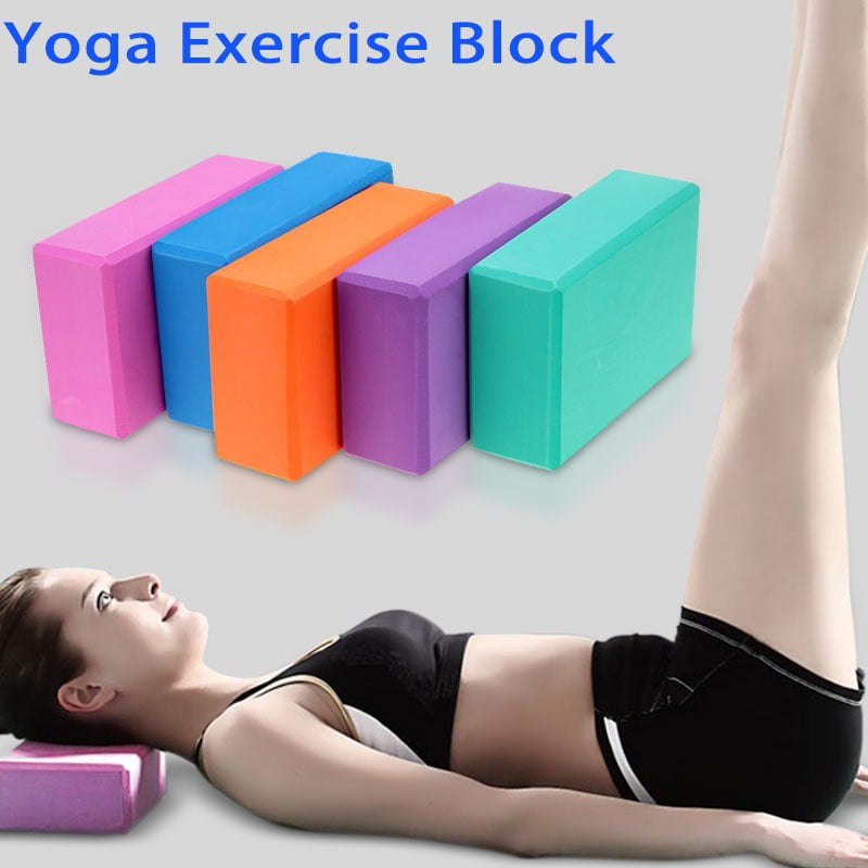 Details about   Yoga Fitness Block Props Foam Brick Stretching Gym Pilates Exercise Sport Home 
