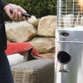 thumbnail image 6 of Paragon - Helios Round Flame Tower Heater with Remote Control - Silver, 6 of 6