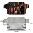 thumbnail image 5 of Xoenoiee Deer Forest American Flag Print Car Windshield Snow Cover, Foldable Ice Windshield Cover Snow Protection Cover, Easy to Use, Universal Fit for Cars, SUV, Sedan, Hatchback, 5 of 7