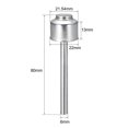 thumbnail image 2 of Uxcell 3.15'' Knee Press Lifter Rod For Sewing Machine and Fit Similar Machines Plastic Silver Tone 2pcs, 2 of 3