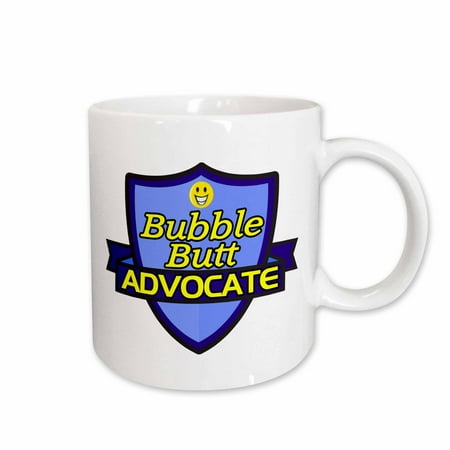 3dRose Bubble Butt Advocate Support Design - Ceramic Mug, (Best White Bubble Butt)