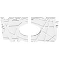 thumbnail image 2 of 20"W x 13 3/8"H x 7"ID x 7"C x 1"P Novo Architectural Grade PVC Contemporary Ceiling Medallion, Two Piece, 2 of 11