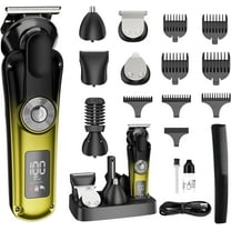 Xylobyte Beard Trimmer for Men Professional Hair Clippers, Rechargeable Mens Hair Clippers Home Haircut, 6 in 1 Professional Barber Clippers Set, Gifts for Men