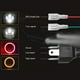 thumbnail image 5 of Faros de automóviles 1 faro LED de 7 pulgadas para coche y motocicleta con DRL/señal de giro/luz baja/luz alta, ojos de ángulo rojo, repuesto de faro redondo de 7 pulgadas para Jeep Wrangler JK TJ LJ, 5 of 8