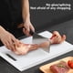 thumbnail image 4 of Tabla de cortar de cocina de doble cara | Tabla de cortar de PE blanca de alta resistencia | Diseño antideslizante | Superficie duradera multifuncional | Fácil de limpiar | 11,8 x 7,87 x 0,25, 4 of 6