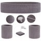 thumbnail image 3 of 1 par de pulseras deportivas para hombres y mujeres, pulsera de algodón suave, pulsera absorbente de sudor, gris, 3 of 5