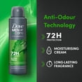 thumbnail image 4 of Dove Men+Care Advanced Extra Fresh Men's Antiperspirant Deodorant Body Spray with ¼ moisturising cream & Triple Action technology for 72 hour sweat and odour protection 250 ml (6 Pack), 4 of 6