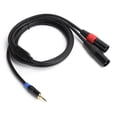 thumbnail image 1 of 3.5mm Male to 2 XLR Male o Cable, Power Supply for Mixer Power Amplifier, 5m, 1 of 4